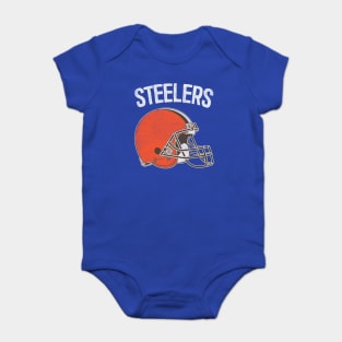 Cleveland Browns/Pittsburgh Steelers Meme Mashup Design Baby Bodysuit